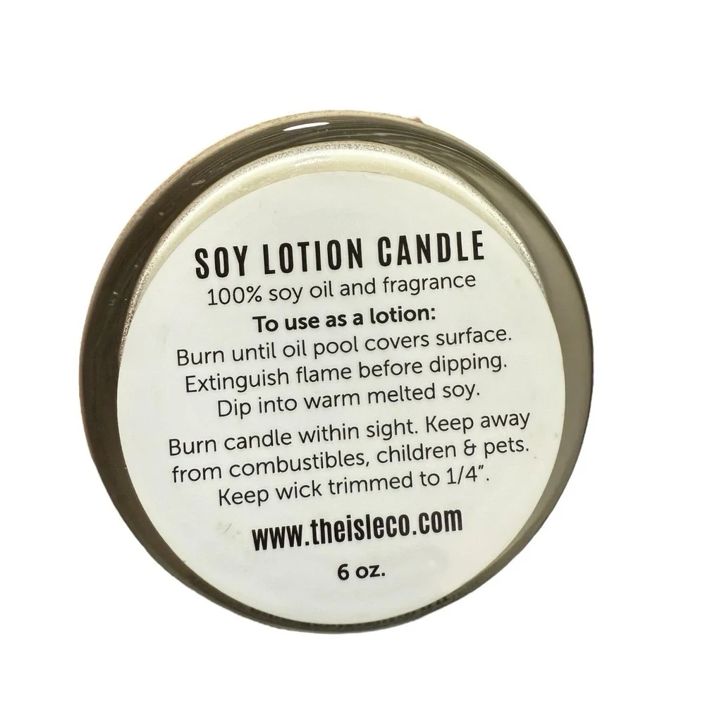 The Isle Co Soy Lotion CANDLE Single Wick CandleMakers Blend Moisturizer Coconut